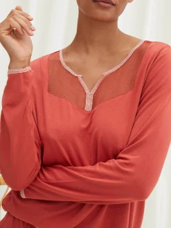 Baya - T-shirt de pyjama à manches longues<Darjeeling Online
