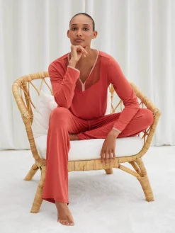 Baya - T-shirt de pyjama à manches longues<Darjeeling Online