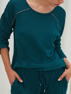 Island - T-shirt de pyjama à manches longues<Darjeeling Hot