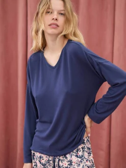 Miyako - T-shirt de pyjama à manches longues<Darjeeling Flash Sale