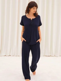 Océan - T-shirt de pyjama à manches courtes<Darjeeling Shop